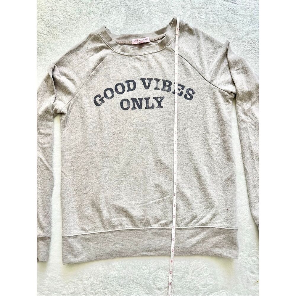 Grayson Threads ‘Good Vibes Only’ Gray Crewneck S… - image 6